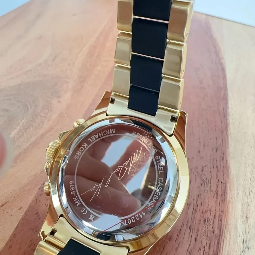 Michael Kors Everest Chronograph Two-Tone Stainless Steel and‎ Silicone Watch